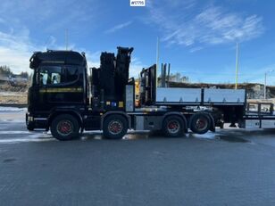 бордови камион Scania 2016 Scania R490 8x2 Crane truck w/ 85 t/m HMF crane w/ Jib and