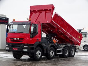 камион самосвал IVECO TRAKKER 450 / 8X4 / 2 SIDED MEILLER KIPPER / BORTMATIC / EURO 5