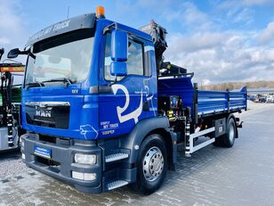 камион самосвал MAN TGM TGL TGS 18.250 Euro 5 / wywrotka 3-S + dzwig HDS żuraw / Sta
