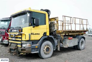 камион платформа Scania P94 4x2 Work Plattform with Crane