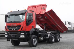 камион самосвал IVECO TRAKKER 450 3 way Meiller bordmatic tipper 6x6