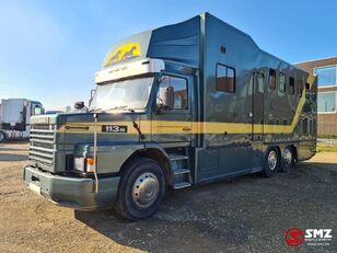 камион за превоз на животни Scania 113 paarden/mobilhome