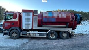 каналопочистваща машина Scania R480 6x2 combi Fico suction/pump truck for sale as a repair obje