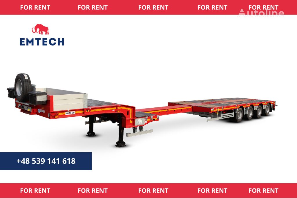 полуремарке ниска товарна площадка Emtech WYNAJEM - MODEL: 4.NNP-1R-2N (NA,NH2)