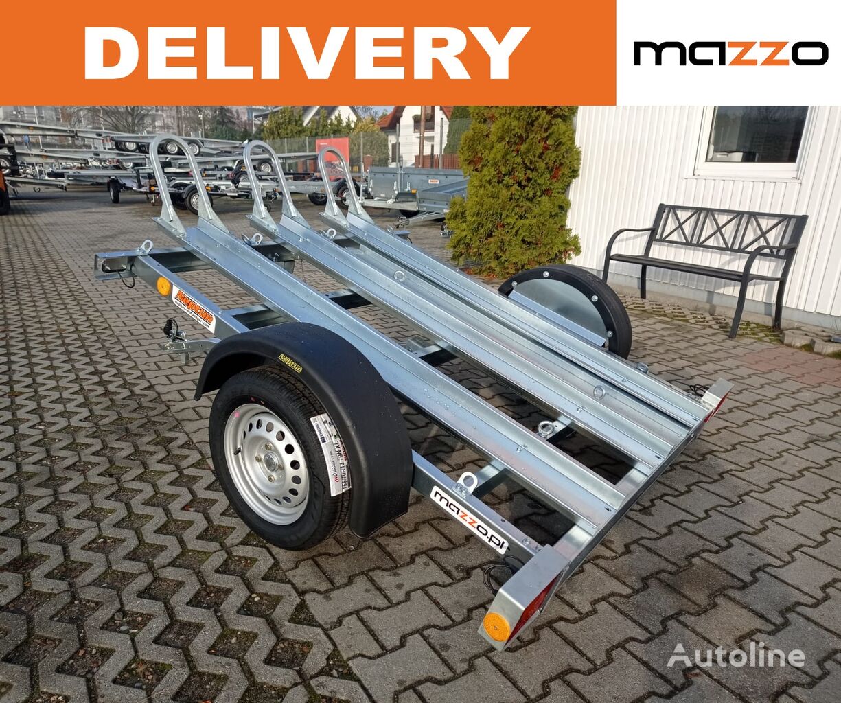 нов ремарке за кола Neptun GN202 Neptun Motorcycle Trailer N7-221 pm3 GVW 750kg for 3 motor