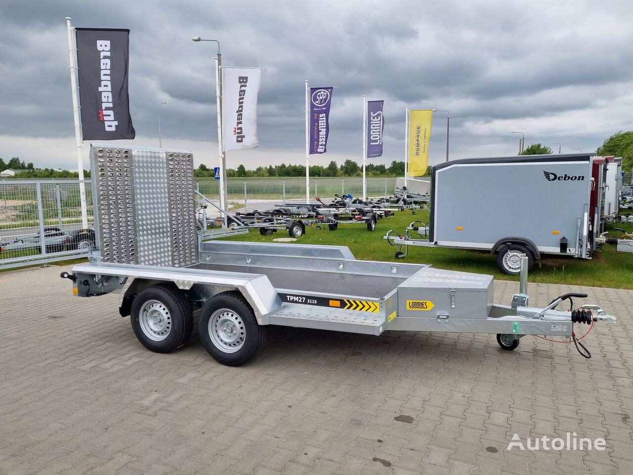 ново ремарке за строителна техника Lorries TPM27 311x155 cm GVW 2700kg machine transporter excavator bobcat