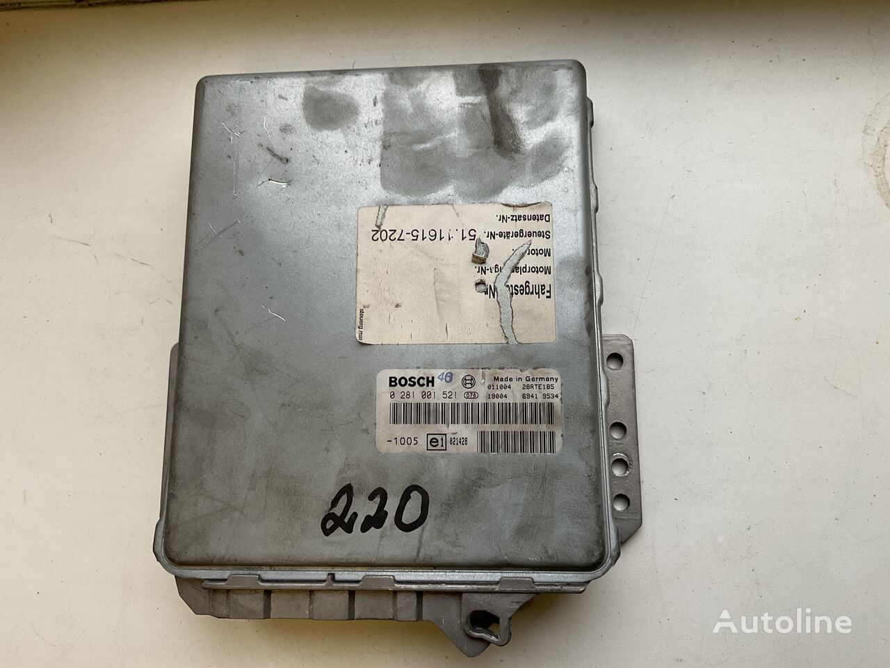 блок за управление Bosch Man Genuine Electric Control Unit Ecu 0 281 001 521 за автобус Neoplan