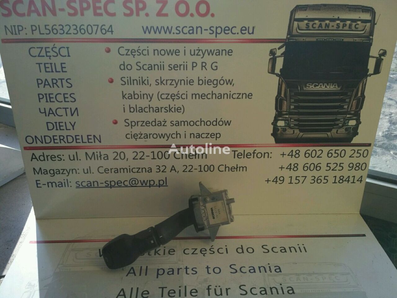 табло с уреди Scania 1913733, 1548288 за влекач Scania P R G T